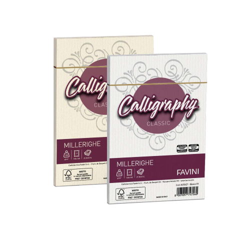 CF. 25 BUSTE MILLERIGHE 12X18 100G AVORIO